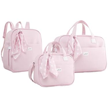 Imagem de Kit Bolsas Maternidade, Mochila e Trocador Candy Just Rosa