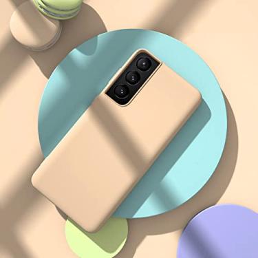 Imagem de Capa de telefone de silicone líquido para samsung galaxy s8 s9 s10 s10e s20 s21 plus 5g fe capa protetora macia ultra à prova de choque, rosa, para galaxy s20 fe