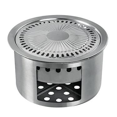 Imagem de Churrasqueira Churrasqueira Churrasqueira Carvão para Festas ao Ar Livre ou Quintal Churrasco Piquenique, Acampamento Cozimento Acampamento Caminhada Piqueniques The Terrace The Garden, Prata, 71 x 61 cm