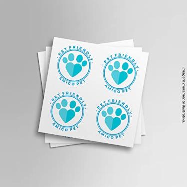 Imagem de Cartela Adesivo Identificação Etiqueta Pet Friendly Amigo Pet (Verde)