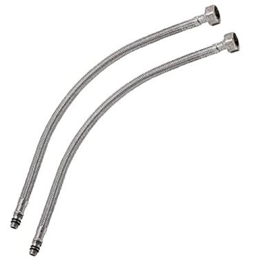 Imagem de Engate Rabicho Monocomando Par 80cm Grande Misturador Flexível Mangueira Comprido Torneira Água Quente Fria Par Banheiro Cozinha