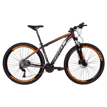 Imagem de BICICLETA ARO 29 RINO EVEREST TRAS. ALIVIO - 27V - 7.0 (PRETO/LARANJA, 15)