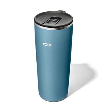 Imagem de OXO Copo isolado Strive 590 ml com tampa deslizante – Água-marinha