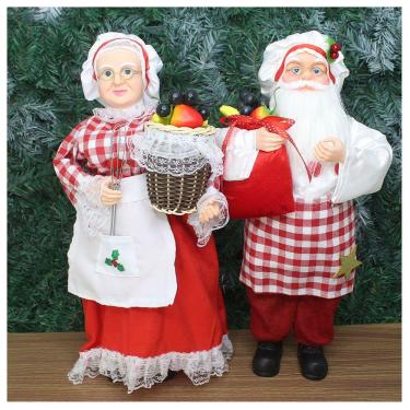 Imagem de Dupla Boneco De Natal Mamãe E Papai Noel Confeiteiros