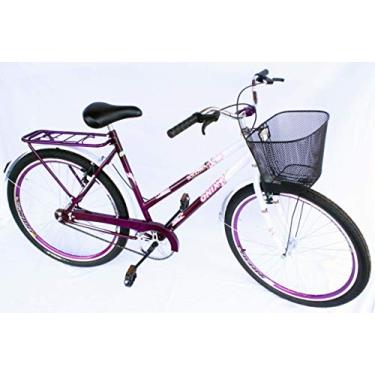 Imagem de Bicicleta poti onix com aero e mesa cross na cor violeta com branco
