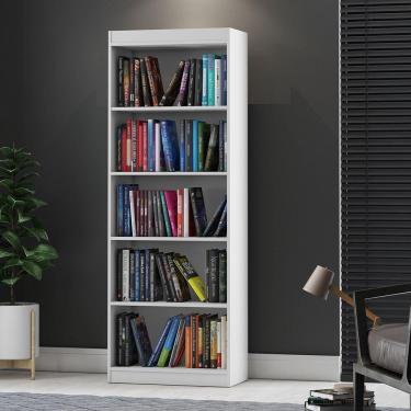 Imagem de Livreiro 05 Prateleiras Encanto Branco - Patrimar