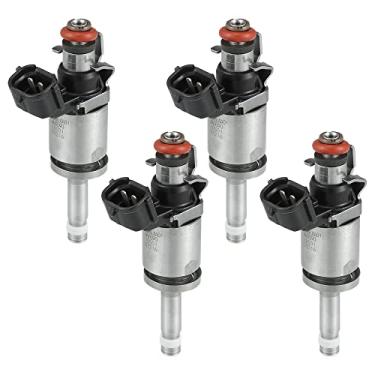 Imagem de X AUTOHAUX 16450-5LA-A01 injetor de combustível substituto para Honda Accord 13-17, Honda CR-V 15-17, Acura ILX TLX 15-17 2,4L 4 peças - Prata - Metal, Plástico - Disco de 6 furos - DC 12V