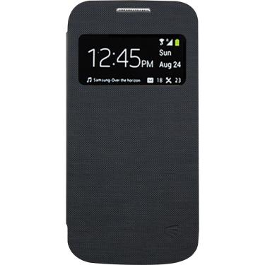 Imagem de Capa para Celular para Galaxy S4 Mini em Acrílico Flip Cover com S View Preta - Driftin