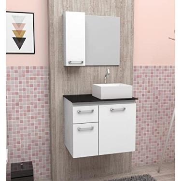 Imagem de Gabinete para Banheiro em Aço sem Cuba Figo Cozimax Branco