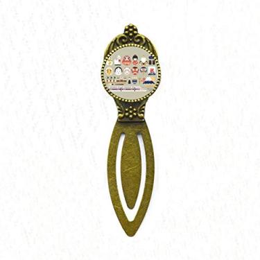 Imagem de Marcador de página de etiqueta japonês, retrô, de coisas bem conhecidas, para escritório