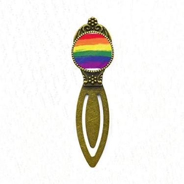 Imagem de Marcador de página retrô LGBT de arco-íris gay da Stippling