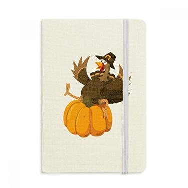 Imagem de Caderno com estampa de pedrinhas para dia de Ação de Graças em tecido oficial capa dura