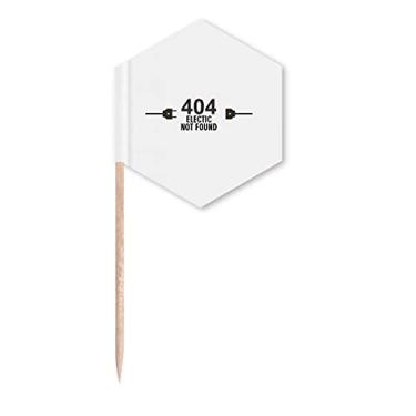 Imagem de Tomada de tomada elétrica Art Deco presente bandeiras de palitos de cupcake palitos festa celebração