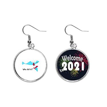 Imagem de Brincos com pingentes de orelha modernos com estampa de animais mortos, caça, Art Deco, presente 2021 Blessing