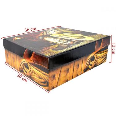 Imagem de Caixa De Papelão Estampada Pacote Com 50 Unidades Embalagens 36cm x 30cm x 12