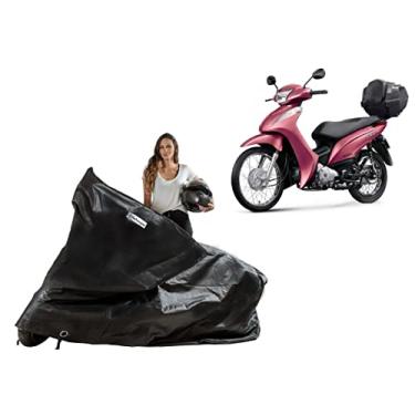Imagem de Capa Protetora compatível com Moto Honda Biz com Baú/Bauleto