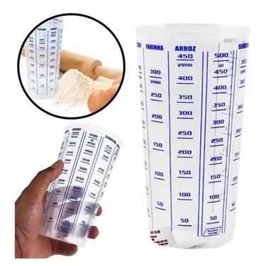 Imagem de Copo Medidor 500ml Plastico Cristal - Plástico 500 ml - PANAMI