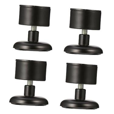 Imagem de DOITOOL 4 peças de suporte pernas de armário ajustável cadeira redonda bandeja de vaidade pés de armário ajustável pé sofá cadeira pernas cozinha pés ajustáveis pernas de sofá de aço inoxidável pernas de móveis