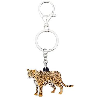 Imagem de ZALTAS Chaveiros Pantera Leopardo Africano Anéis Joias Para Mulheres Meninas Bolsas Amuletos PresenteMulticolr