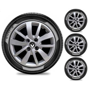 Imagem de Jogo 4 Calotas Renault Sandero Logan 2007 À 2020 Aro 15