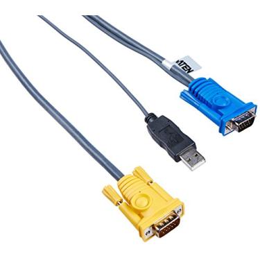 Imagem de ATEN Cabo KVM inteligente PS/2 para USB (6 m) – SPHD15M para VGA e USB A 2L5206UP, 6 metros