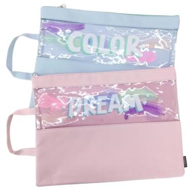 Imagem de Pasta Lona Organizadora Documentos A4 Alça Kit 2 Unidades (Color e Dream)