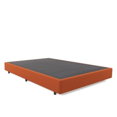 Imagem de Base para Cama Box Casal Desmontável Torvi (35x138x188) Suede Terracota