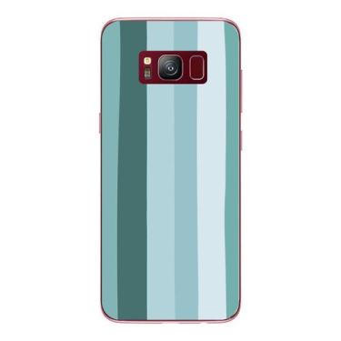 Imagem de Capa Case Capinha Samsung Galaxy  S8 Arco Iris Verde Água - Showcase