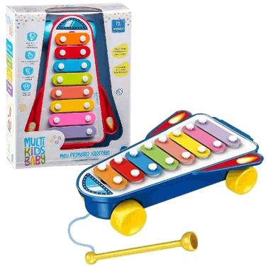 Imagem de Tecladinho Infantil Meu Primeiro Xilofone Musical Multikids