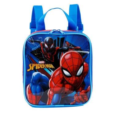 Imagem de Lancheira Térmica Infantil Spiderman Homem Aranha Merendeira Reforçada