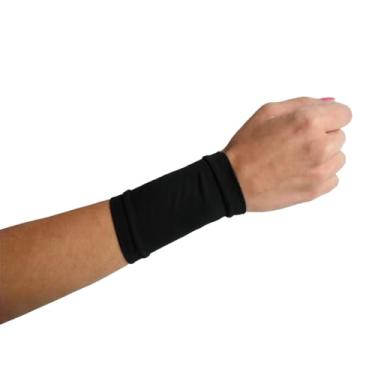 Imagem de Tatjacket Capa para corretivo de tatuagem, pacote com 2, cobertura de pulso ou peito do pé, proteção FPS 50, sem deslizamento, para homens e mulheres (unissex), preto, tamanho único