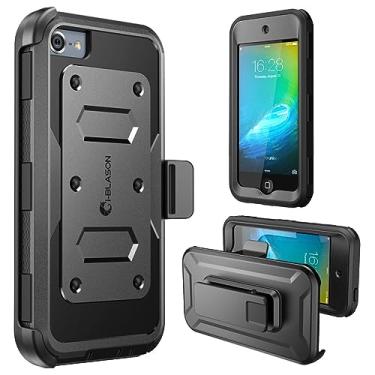 Imagem de i-Blason Capa Armorbox projetada para iPod Touch 7/6/5, capa de corpo inteiro com protetor de tela integrado para Apple iPod Touch 5ª/6ª/7ª geração, preta