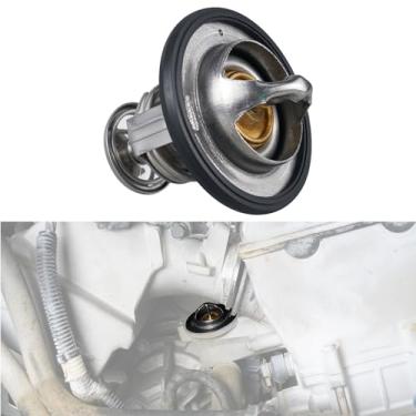 Imagem de Hirificing Termostato de refrigeração para Honda 19301-PAA-306 19301-PLC-315, termostato de motor de substituição automotiva de alto desempenho com junta compatível com Honda Civic CRV Odyssey CRZ