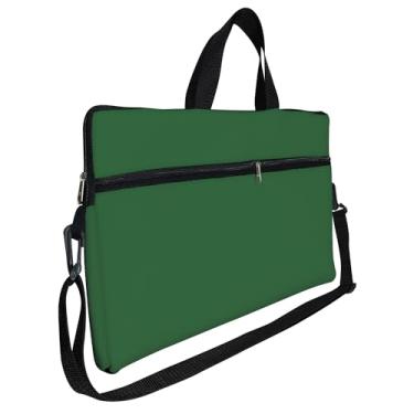 Imagem de Case Capa Maleta Premium Para Notebook Laptop de 17 e 17,3 com Alça de Mão Alça de Ombro e Zíper Lateral - Verde