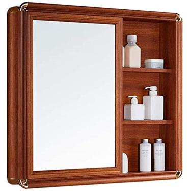 Imagem de Espelhos para banheiro 70 x 72 x 12 cm x 12 cm armário de banheiro de alumínio espacial americano armário de remédios de cozinha montado na parede