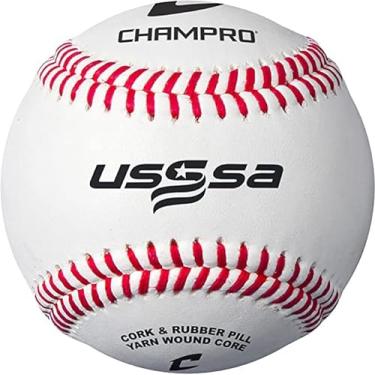 Imagem de CHAMPRO Capa de couro CBB-200 Bolas de beisebol e mochila – 12 bolas e uma mochila com cordão incluídas