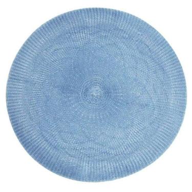 Imagem de Jogo De Americanos Crochet Azul Tyft D.38cms 8Un Yoi - Martiplast