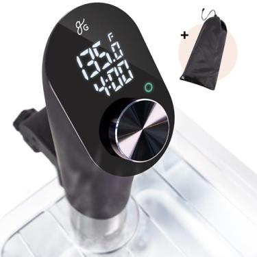 Imagem de Greater Goods Cozinha Sous Vide – Uma poderosa máquina de cozinhar de precisão a 1100 watts; Circulador de imersão ultra silencioso com um motor sem escova (ônix preto)