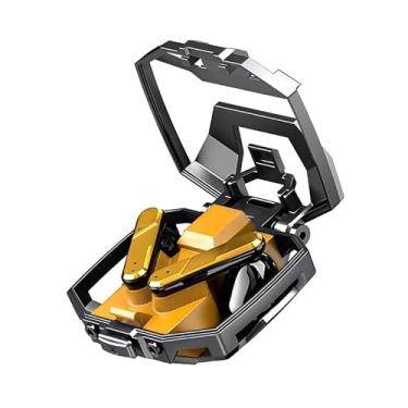 Imagem de Fone Auscultadores Bluetooth Estrutura de metal KA-896 (Amarelo)