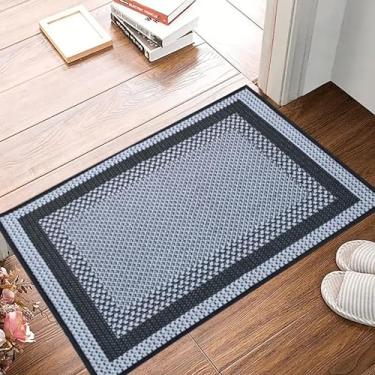 Imagem de TAPETE SISAL PORTA BEIRA DE CAMA CINZA/PRETO 0,50 X 0,80