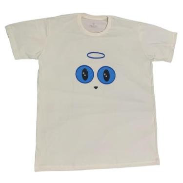 Imagem de Camiseta "Angel pet" estampada unissex (BR, Alfa, P, Regular, Branco areia)