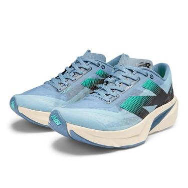 Imagem de New Balance FuelCell Rebel V4 Tênis de corrida masculino, Garça azul/cromo azul/preto, 8.5 Wide