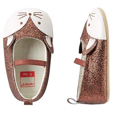 Imagem de Sapatos para berço Carter's Girls Glitter Fox Mary Jane: Cobre, Cobre, 3-6 Months Infant