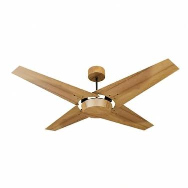 Imagem de Ventilador de Teto Natuvent Callis No Light 4 Pás Madeira Teca (127, Volts)