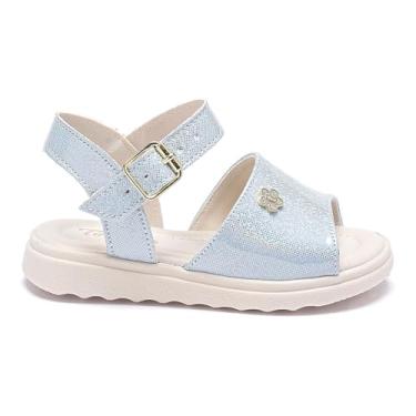 Imagem de Sandália Infantil Menina Tininha Avarca Feminina Glitter Moda Casual (Azul, BR, Criança de 1 a 3 anos, Numérico, 23)