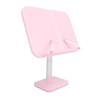 Imagem de Suporte de Livro para Leitura, Suporte de Livro Ajustável Em Altura Com Clipes de Página, Suporte de Livro de Receitas de Mesa Suporte de Leitura de Livro para Partituras