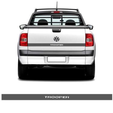 Imagem de Faixa Saveiro Trooper 2014 Até 2018 Adesivo Tampa Traseira - SPORTINOX