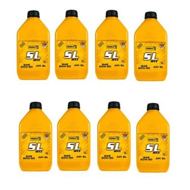 Imagem de Kit 8 Óleo Do Motor Sae 20w-50 Sl Max Api Sl Bardahl 1 litro