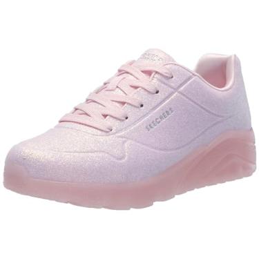 Imagem de Skechers Tênis feminino Uno Ice, Rosa claro, 12 Little Kid