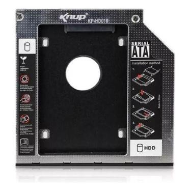 Imagem de Case Gaveta Para Segundo 2 Hd Ssd 9,5m No Dvd  Dell Asus Hp - Bomsell